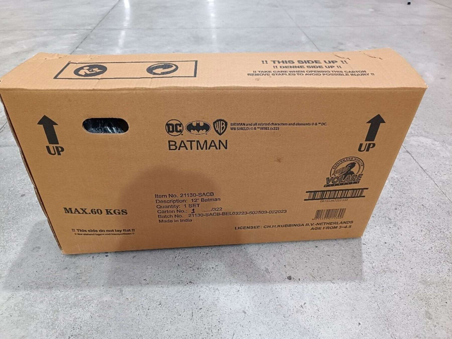 Batman Barncykel 12 tum, Svart - För barn 3-4 år