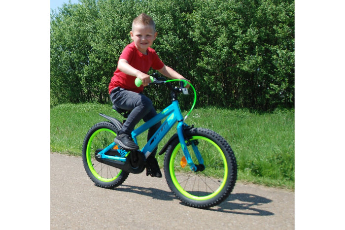 Volare Rocky 16-tums Barncykel – Grön med Stödhjul, För barn 4-6 år