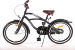 Volare Black Cruiser Barncykel 18 tum, Svart - Lilla Cykelbutiken