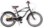 Volare Black Cruiser Barncykel 18 tum, Svart - Lilla Cykelbutiken