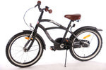 Volare Black Cruiser Barncykel 18 tum, Svart - Lilla Cykelbutiken