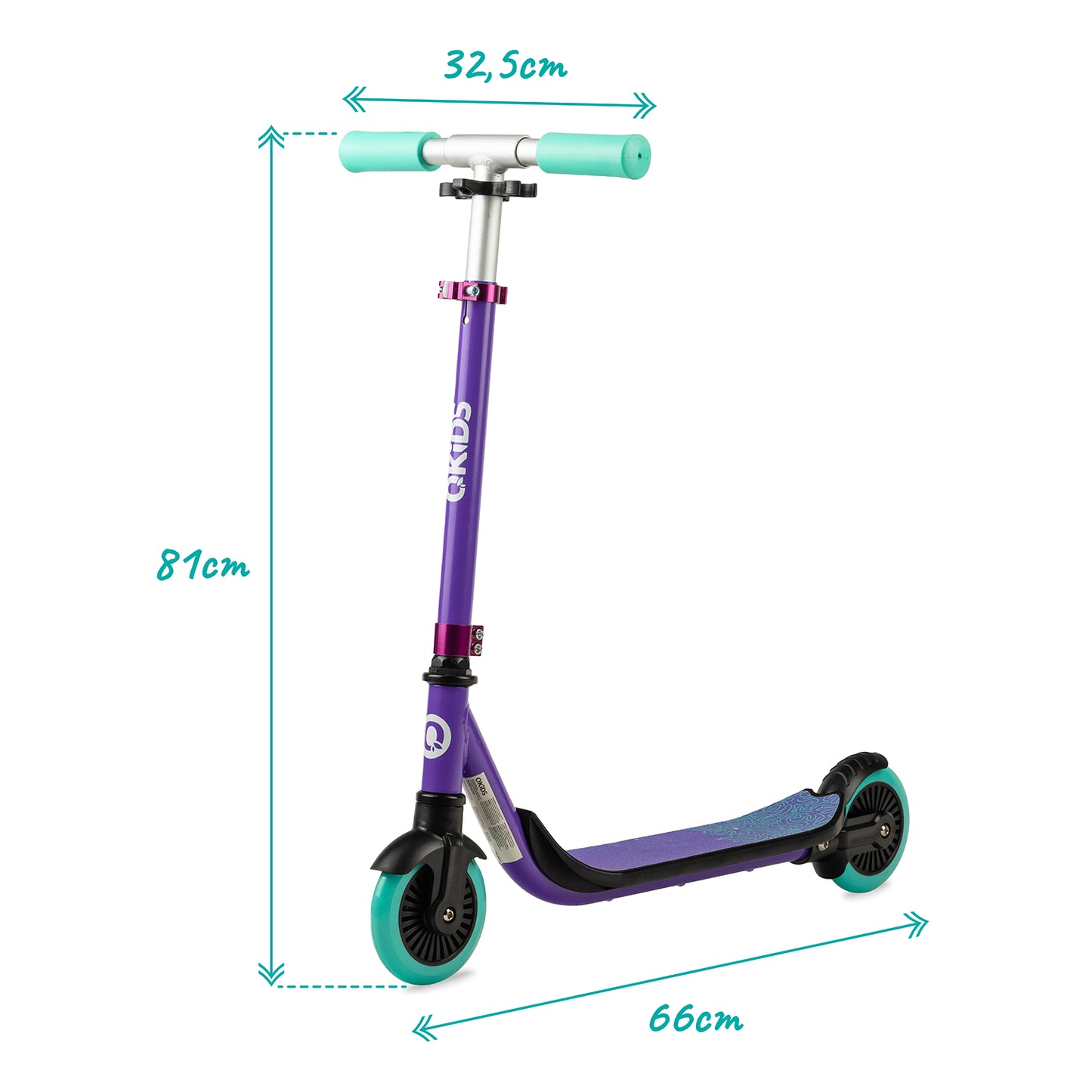 QKIDS BRO Sparkcykel, Lila - Lilla Cykelbutiken