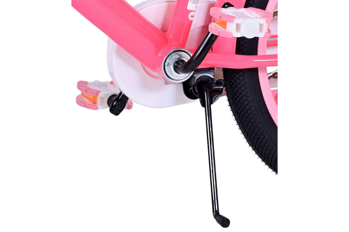 Volare Ashley 18-tums Barncykel Rosa – Med Korg & Stödhjul- För barn 4–7 år