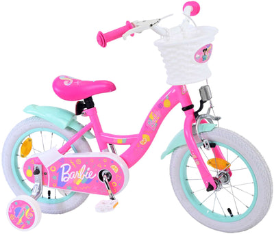 Barbie Barncykel 14 tum, Rosa - Lilla Cykelbutiken