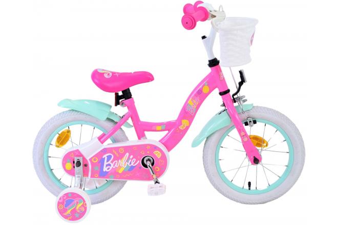 Barbie Barncykel 14 tum, Rosa - Lilla Cykelbutiken