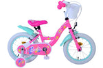 Barbie Barncykel Två Handbromsar 14 tum, Rosa - Lilla Cykelbutiken