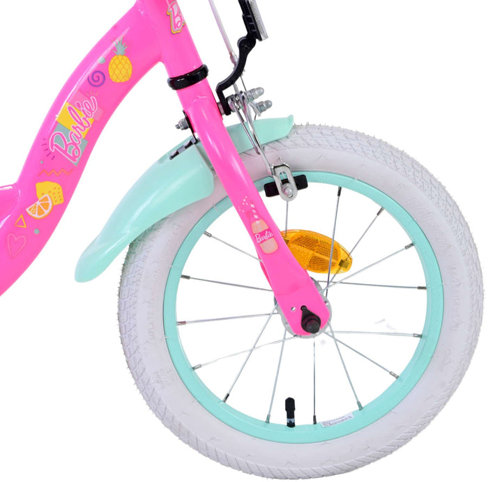 Barbie Barncykel 14 tum, Rosa - Lilla Cykelbutiken