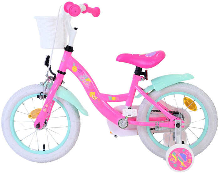Barbie Barncykel 14 tum, Rosa - Lilla Cykelbutiken