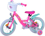 Barbie Barncykel Två Handbromsar 14 tum, Rosa - Lilla Cykelbutiken