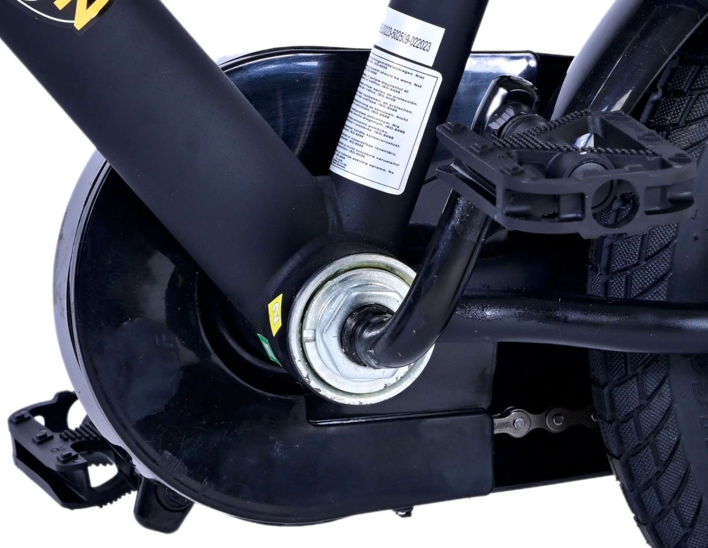 Batman Barncykel 12 tum, Svart - Lilla Cykelbutiken