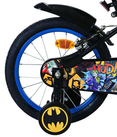 Batman Barncykel 16 tum, dubbla handbromsar, Svart - För barn 4-6 år