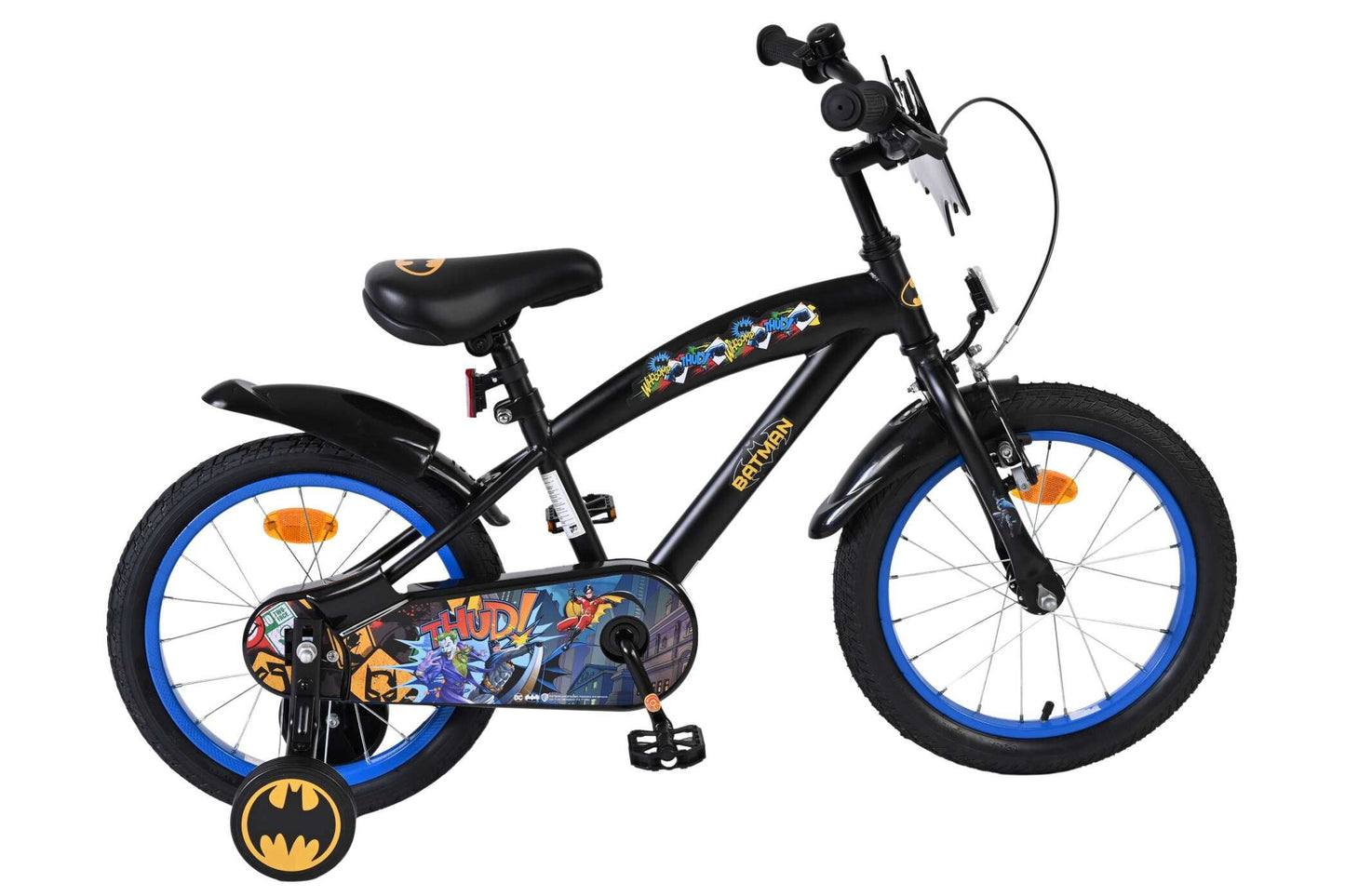 Batman 16 Tum Barncykel, Svart/Blå -  För barn 4-6 år