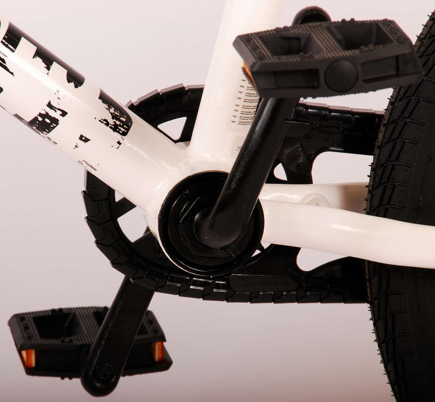 Volare Cool Rider Barncykel 18 tum, Vit - Lilla Cykelbutiken