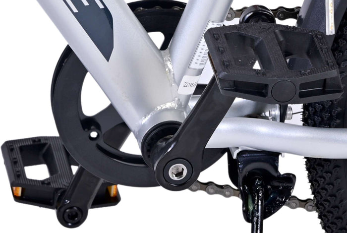 Volare Cross Barncykel 20 tum, Silver 6 Växlar - Lilla Cykelbutiken