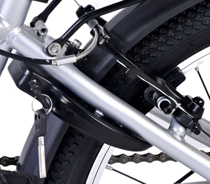 Volare Cross Barncykel 20 tum, Silver 6 Växlar - Lilla Cykelbutiken