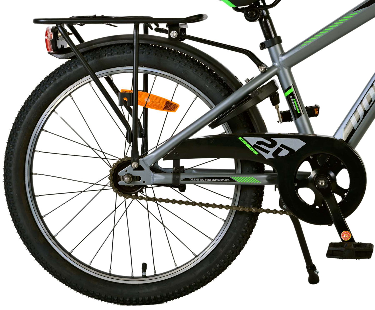 Volare Cross Barncykel 20 tum, Mörkgrå - Lilla Cykelbutiken