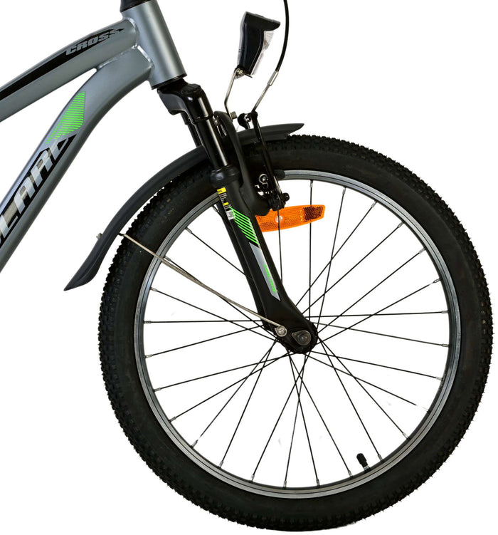 Volare Cross Barncykel 20 tum, Mörkgrå - Lilla Cykelbutiken