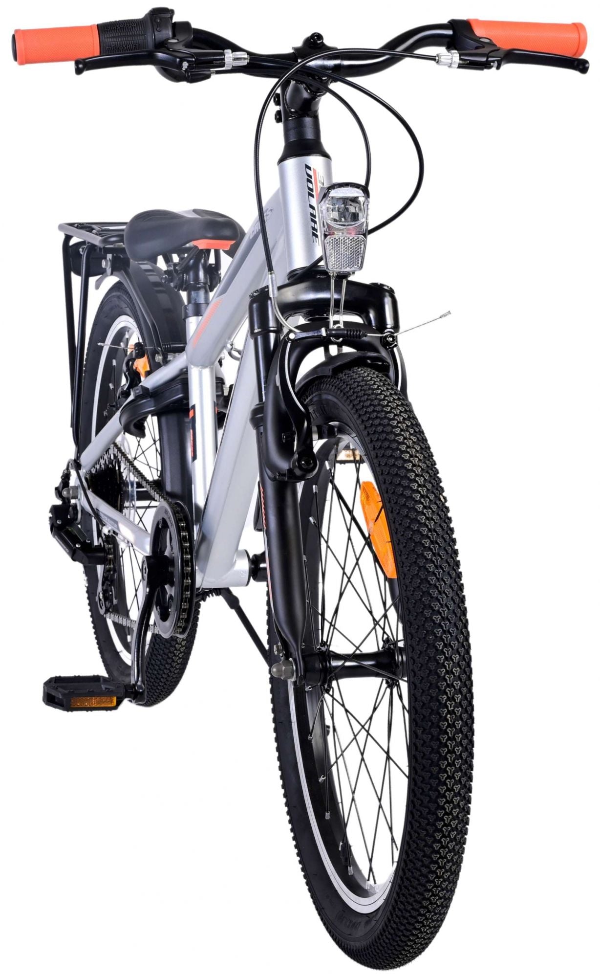 Volare Cross Barncykel 20 tum, Silver 6 Växlar - Lilla Cykelbutiken