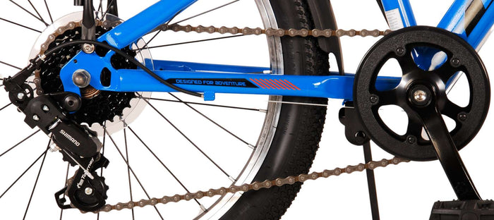 Volare Cross Barncykel 20 tum, Blå 6 Växlar - Lilla Cykelbutiken