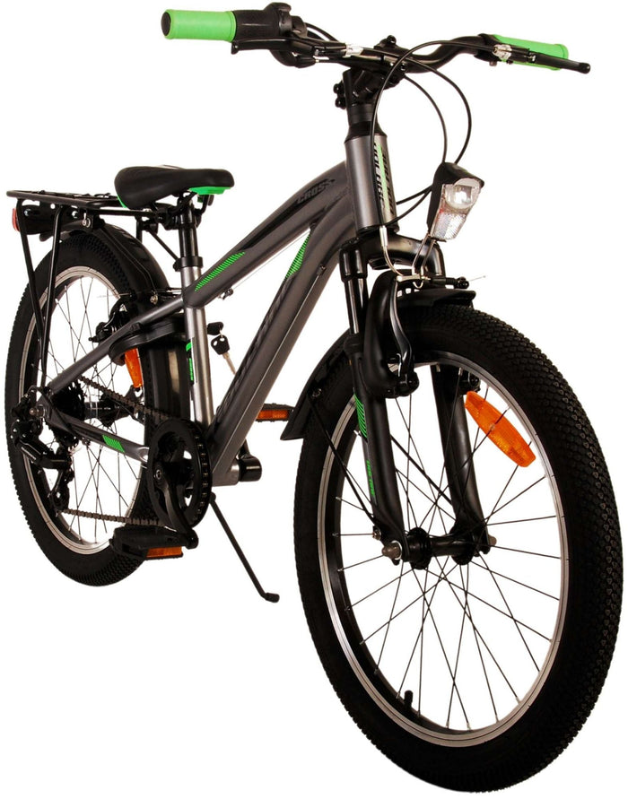 Volare Cross Barncykel 20 tum, Grå 6 Växlar - Lilla Cykelbutiken