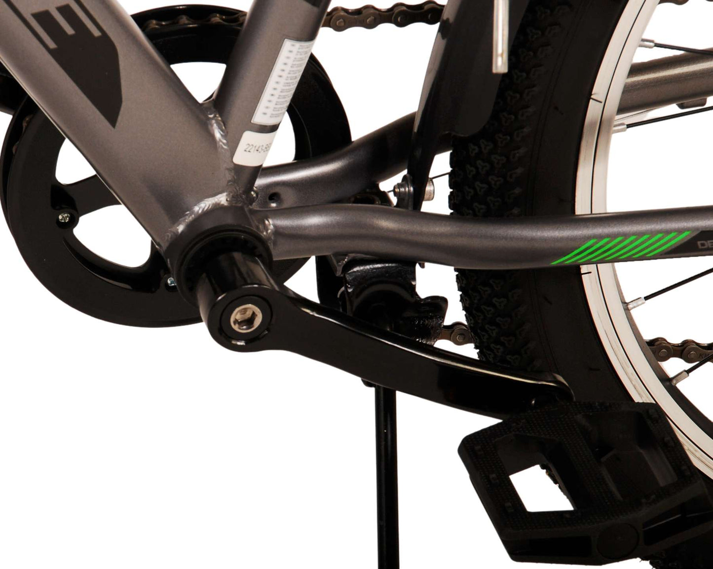 Volare Cross Barncykel 20 tum, Grå 6 Växlar - Lilla Cykelbutiken