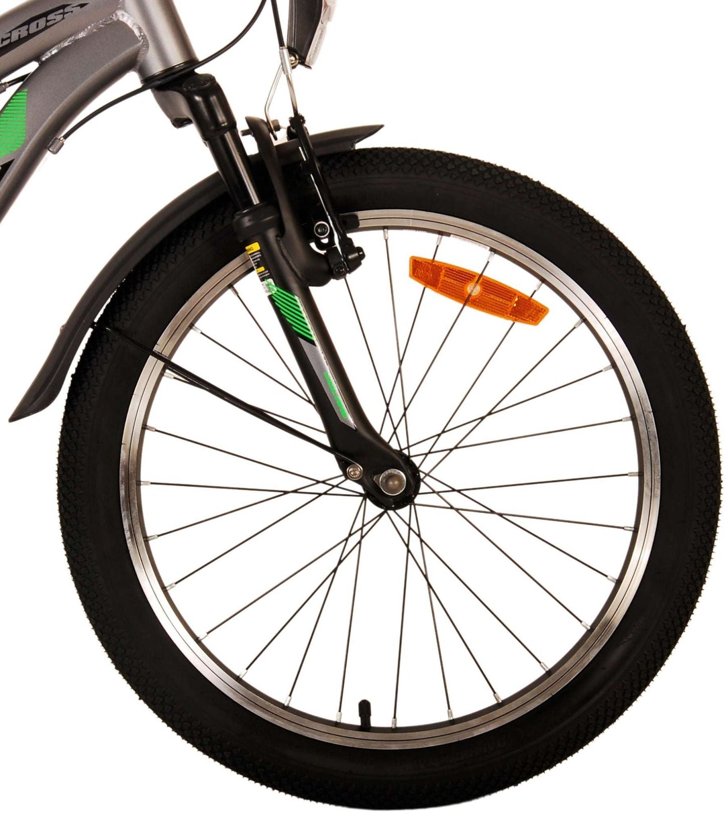 Volare Cross Barncykel 20 tum, Grå 6 Växlar - Lilla Cykelbutiken