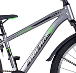 Volare Cross Barncykel 24 tum, Mörkgrå - Lilla Cykelbutiken