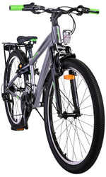 Volare Cross Barncykel 24 tum, Grå 18 Växlar Två Handbromsar - Lilla Cykelbutiken