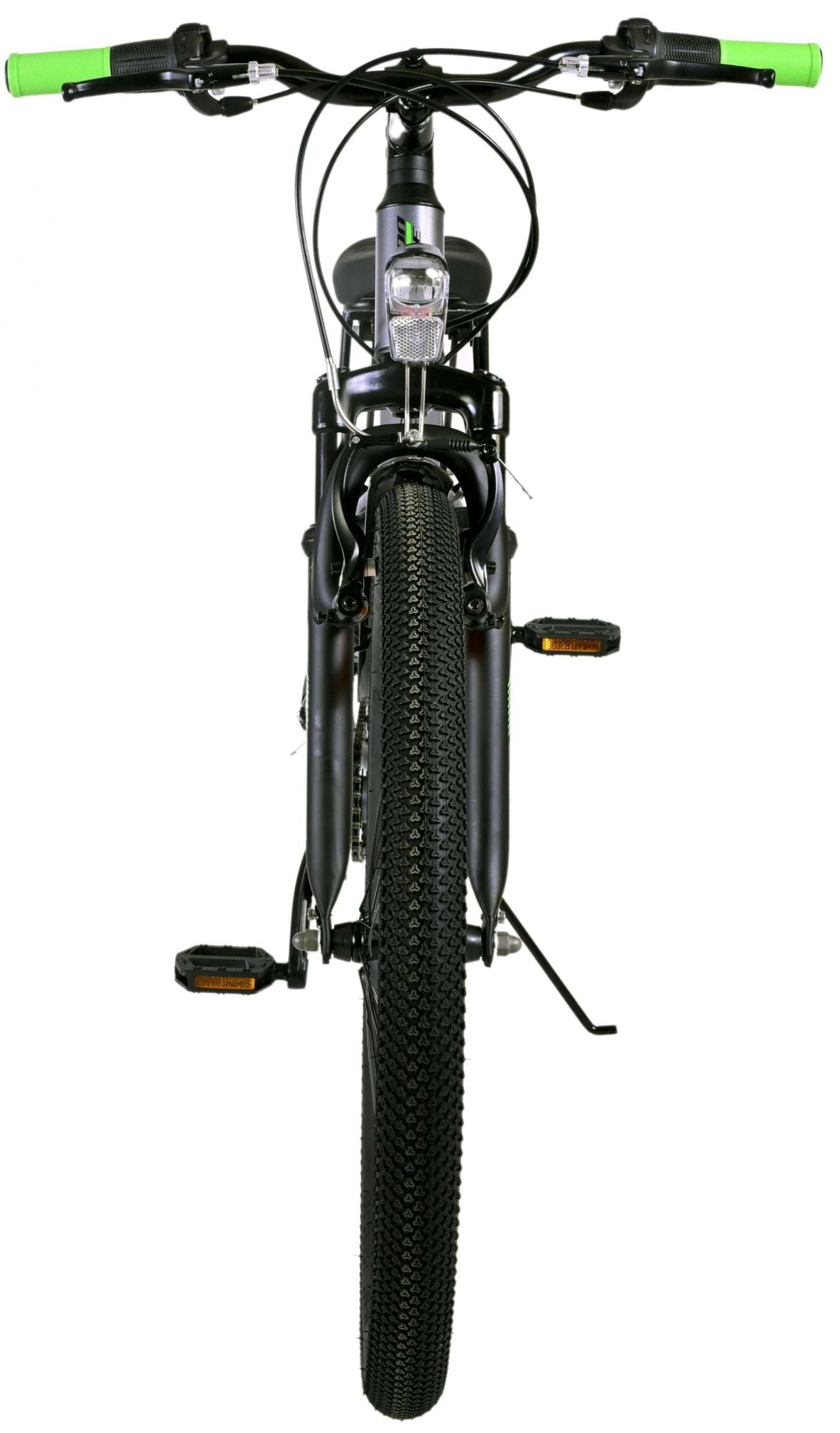 Volare Cross Barncykel 24 tum, Grå 18 Växlar Två Handbromsar - Lilla Cykelbutiken