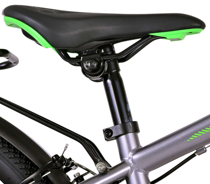 Volare Cross Barncykel 24 tum, Grå 18 Växlar Två Handbromsar - Lilla Cykelbutiken