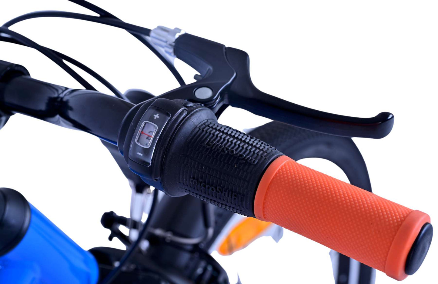 Volare Cross Barncykel 24 tum, Blå 18 Växlar Två Handbromsar - Lilla Cykelbutiken