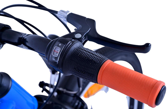 Volare Cross Barncykel 24 tum, Blå 18 Växlar Två Handbromsar - Lilla Cykelbutiken