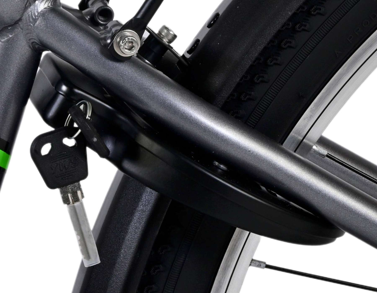 Volare Cross Barncykel 26 tum, Grå - Lilla Cykelbutiken