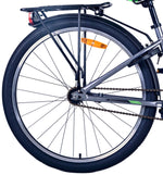 Volare Cross Barncykel 26 tum, Grå - Lilla Cykelbutiken