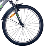 Volare Cross Barncykel 26 tum, Grå - Lilla Cykelbutiken