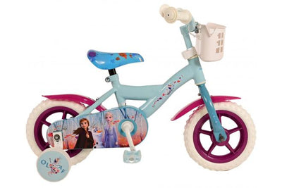 Disney Frozen Barncykel 10 tum, Blå/Lila - Lilla Cykelbutiken