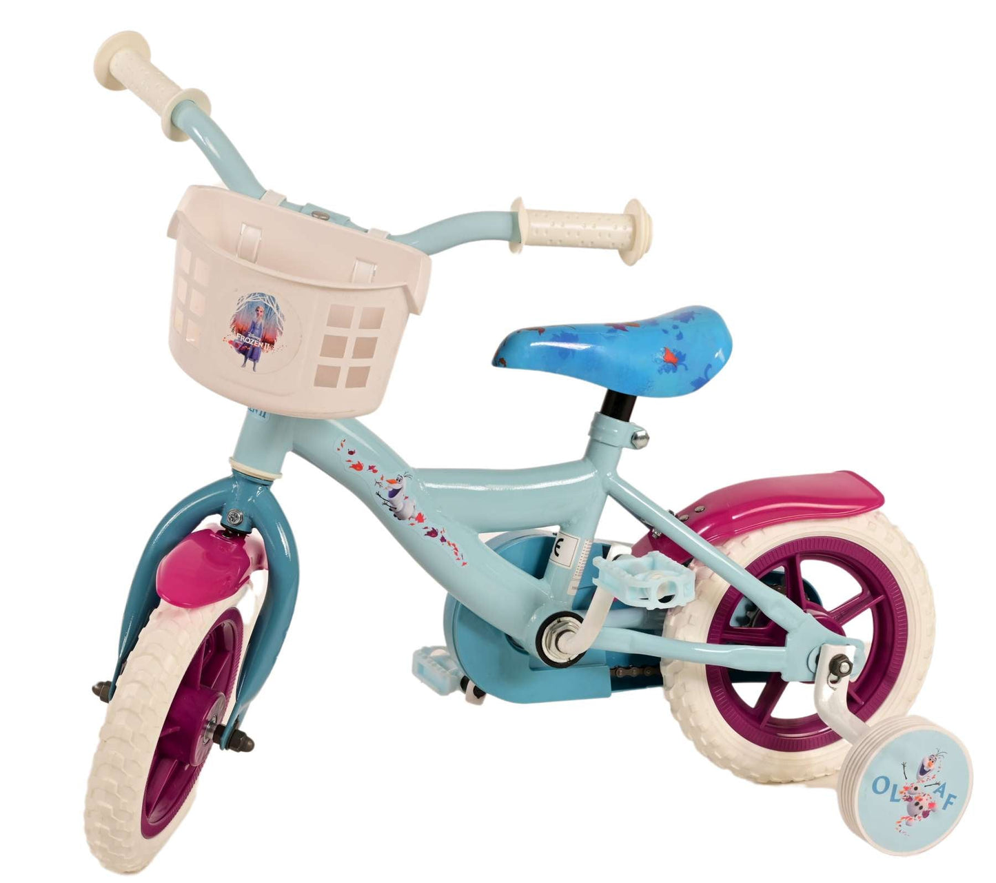 Disney Frozen Barncykel 10 tum, Blå/Lila - Lilla Cykelbutiken