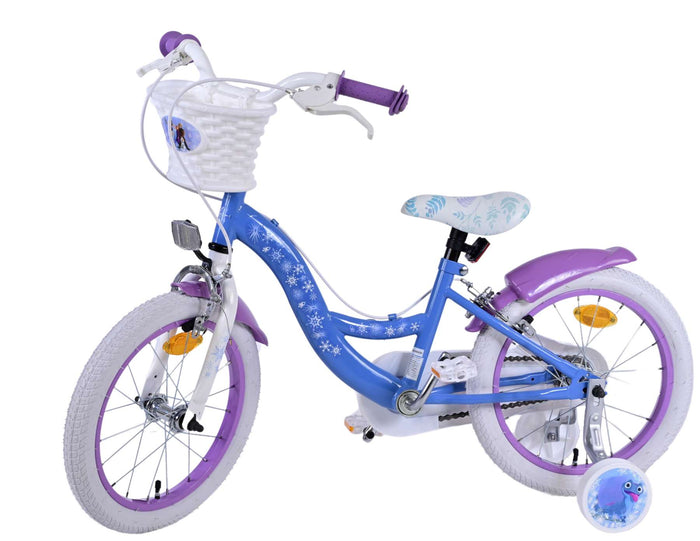 Disney Frozen Barncykel Två Handbromsar 16 tum, Blå/Lila - Lilla Cykelbutiken