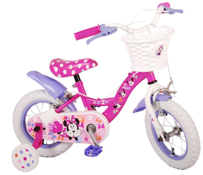 Disney Minnie Barncykel Två Handbromsar 12 tum, Rosa - Lilla Cykelbutiken