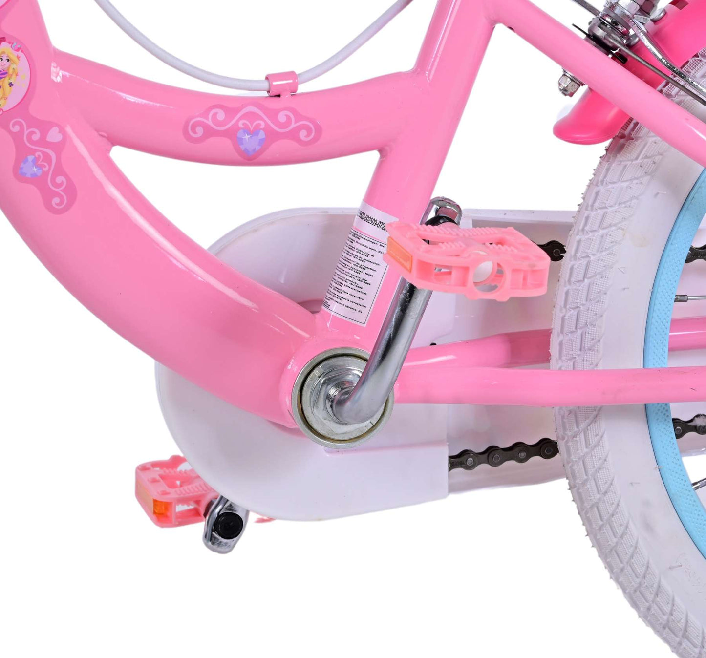 Disney Princess Barncykel Två Handbromsar 16 tum, Rosa - Lilla Cykelbutiken