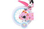 Disney Princess 14 Tum Barncykel, Rosa med Korg & Stödhjul - För barn 3-5 år