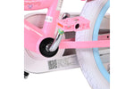 Disney Princess 14 Tum Barncykel, Rosa med Korg & Stödhjul - För barn 3-5 år