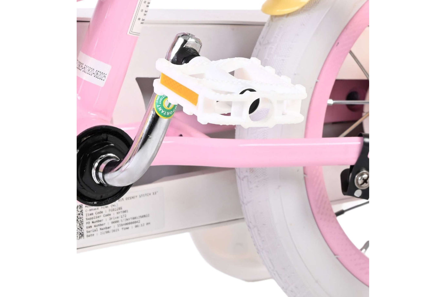 Disney Stitch 12 tum barncykel med stödhjul - För barn 3-4 år