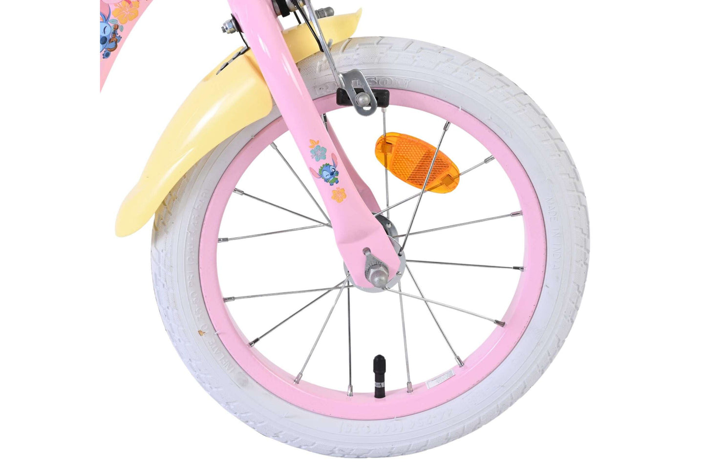 Disney Stitch 14 tum barncykel, Rosa - För barn 3-5 år