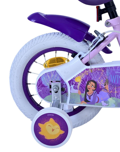 Disney Wish Barncykel Två Handbromsar 12 tum, Lila - Lilla Cykelbutiken