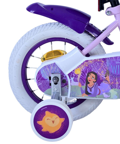 Disney Wish Barncykel 12 tum, Lila - Lilla Cykelbutiken