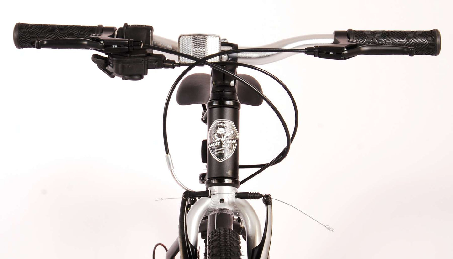 Volare Dynamic Barncykel 20 tum, Matt Svart,7 Växlar - Lilla Cykelbutiken