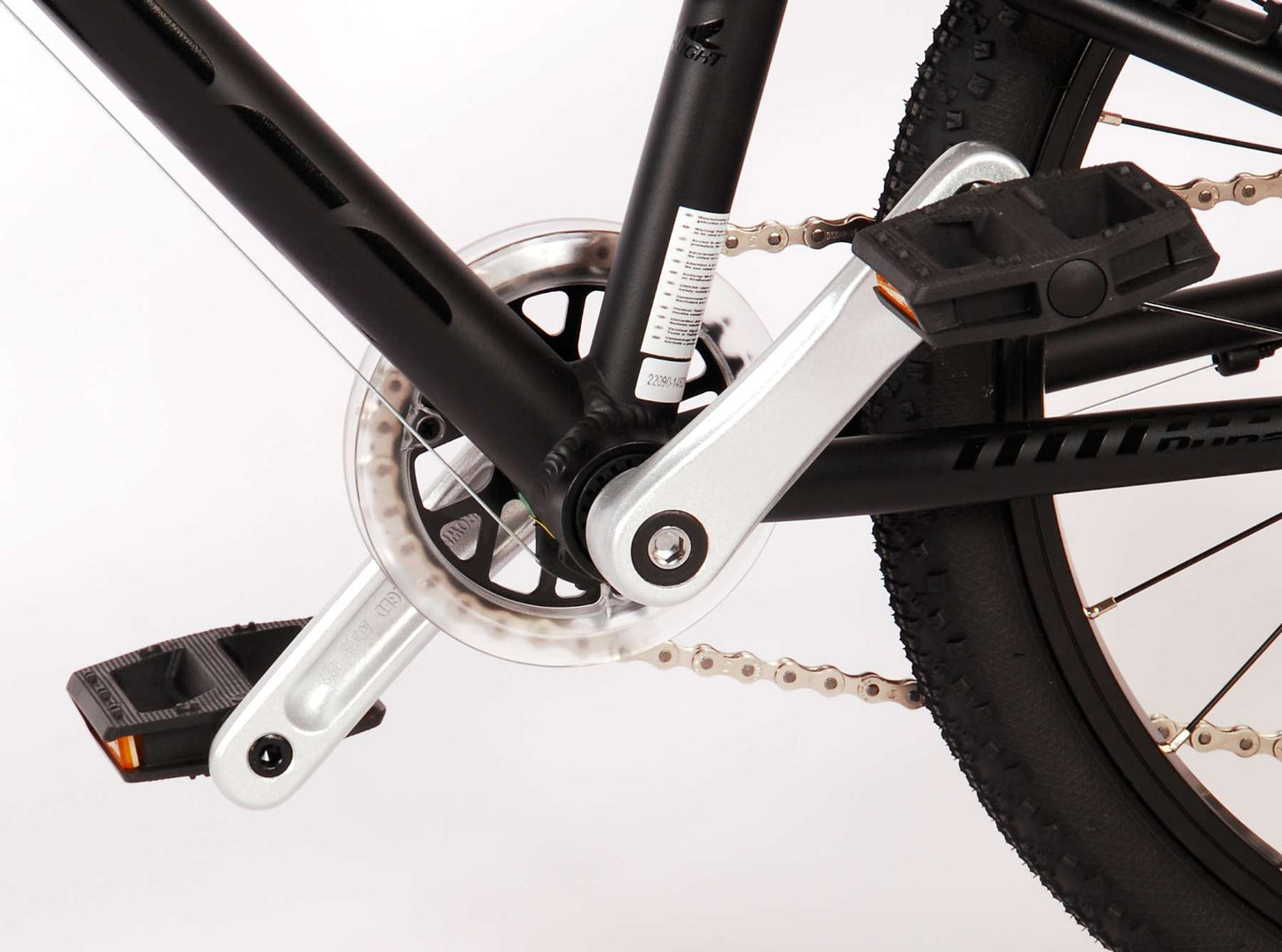 Volare Dynamic Barncykel 20 tum, Matt Svart,7 Växlar - Lilla Cykelbutiken