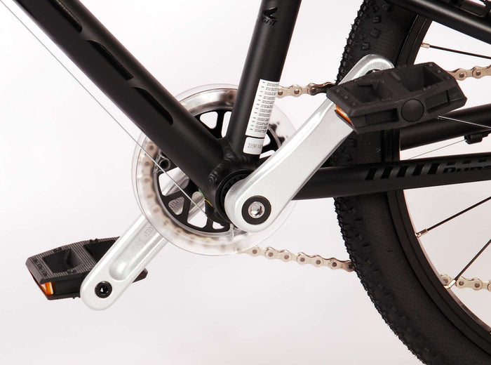 Volare Dynamic Barncykel 20 tum, Matt Svart,7 Växlar - Lilla Cykelbutiken