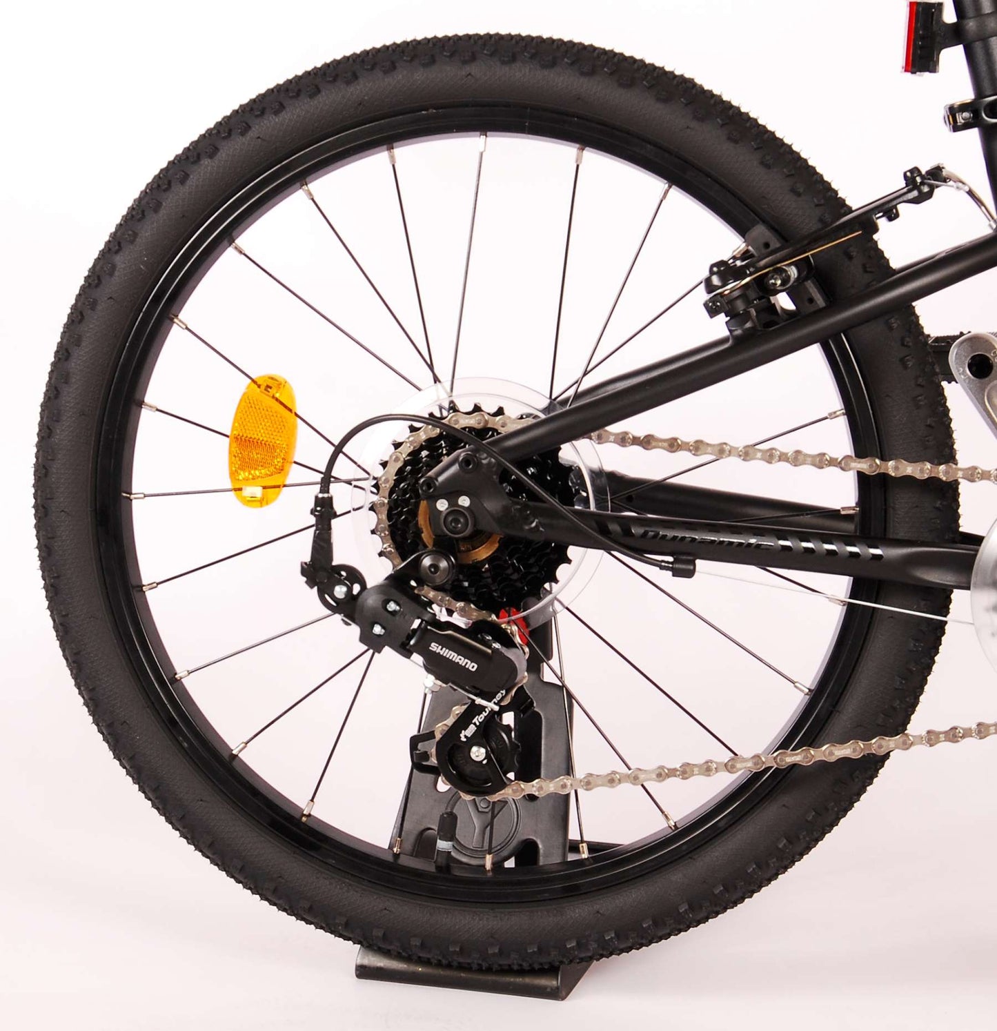 Volare Dynamic Barncykel 20 tum, Matt Svart,7 Växlar - Lilla Cykelbutiken